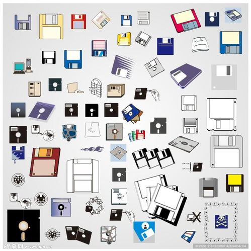 矢量软盘设计图与软件开发图标标志的设计价值